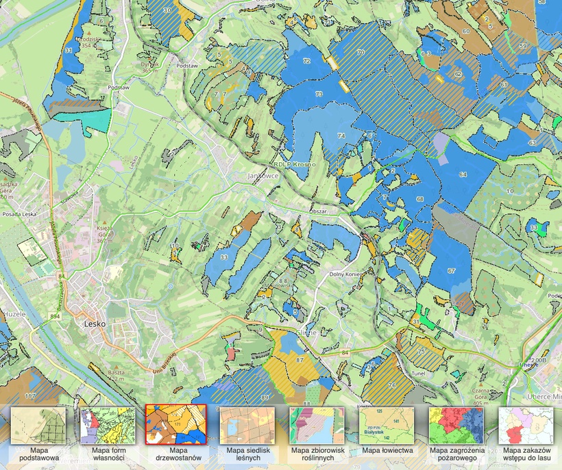 HI-TARGET Qbox20 GNSS (APOGEO) aktualizacja Leśnej Mapy Numerycznej (LMN)