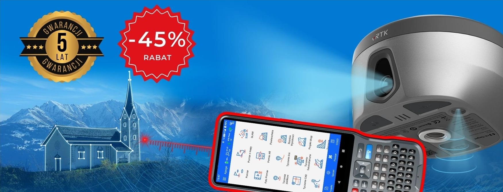 HI-TARGET vRTK GNSS dalmierz 5 lat gwarancji 45 rabat do 31.12.2025
