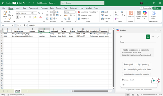 Don’t have a load of corporate templates or nice tools to manage this stuff, no worries, Copilot will create them all for you in a jiffy!