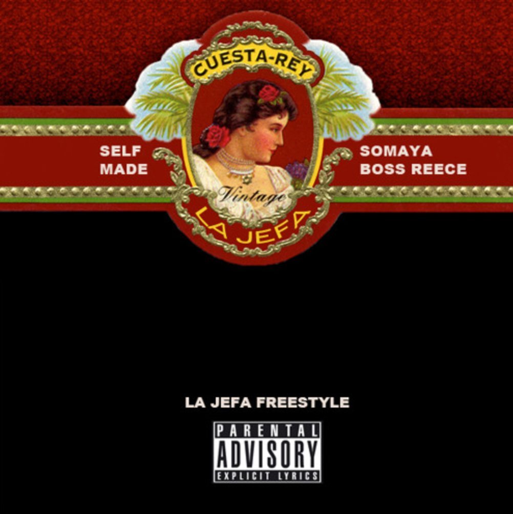 La Jefa Freestyle single artwork by Somaya Reece
