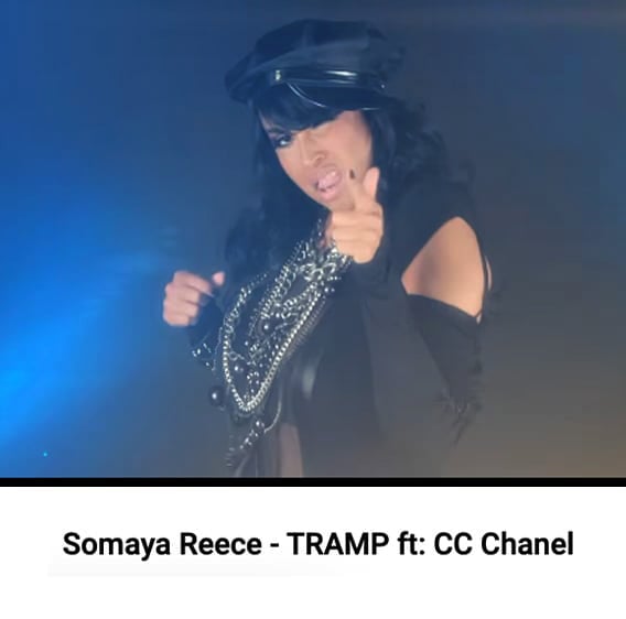 Tramp music video still featuring Somaya Reece