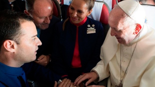 Pope Francis Marries LATAM Cabin Crew Couple During a Fligh