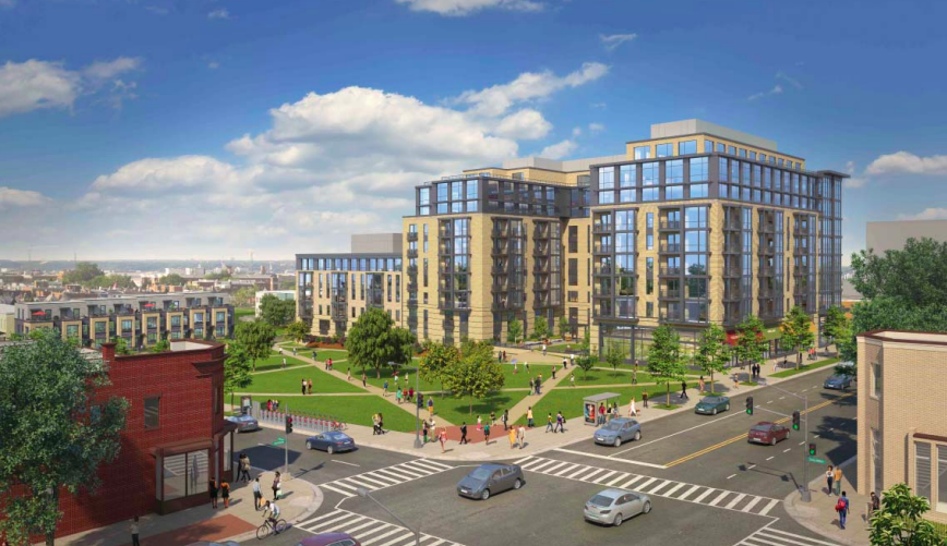 Rendering of a version of the future Bruce Monroe development