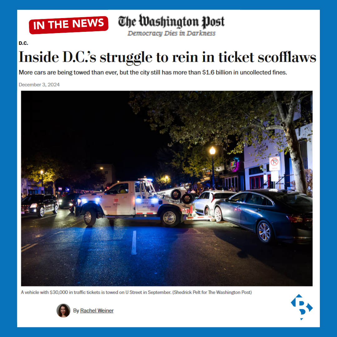 Screenshot of Washington Post story: Inside D.C.'s struggle to rein in scofflaws.