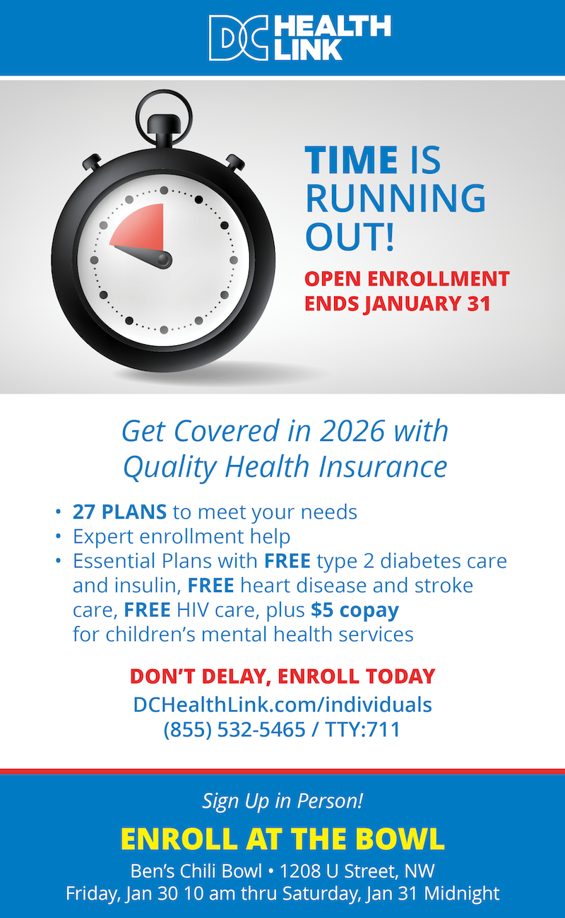 DC Health Link open enrollment closes Jan 31 - don't delay, enroll today dchealthlink.con/individuals