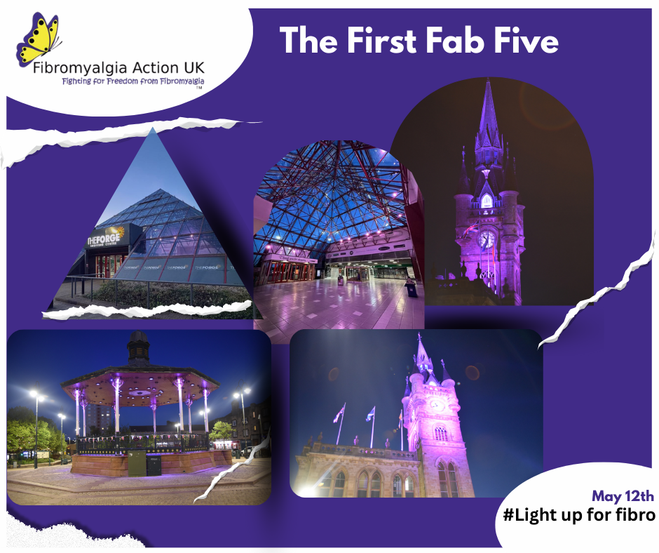 image of a typewriter with makefibrofisible typed on it and a butterfly logo