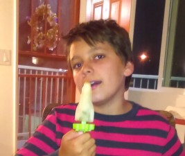 Spane with Virgin Mojito Popsicle