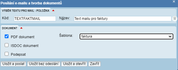 Vydaná faktura - QR kód