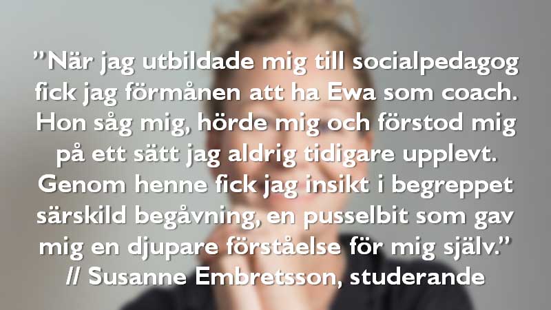 Ewa Roslin - Föräldra- och familjecoach, Jobbcoach, Karriärcoach, Omställningscoach, Samtalscoach, Stödcoach - funktionsvariation - Visby / Gotland / Stockholm / Oskarshamn / Kalmar