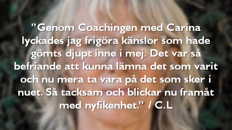 Carina Frendin - Livscoach, Leadership By Heart Coach - Kalmar