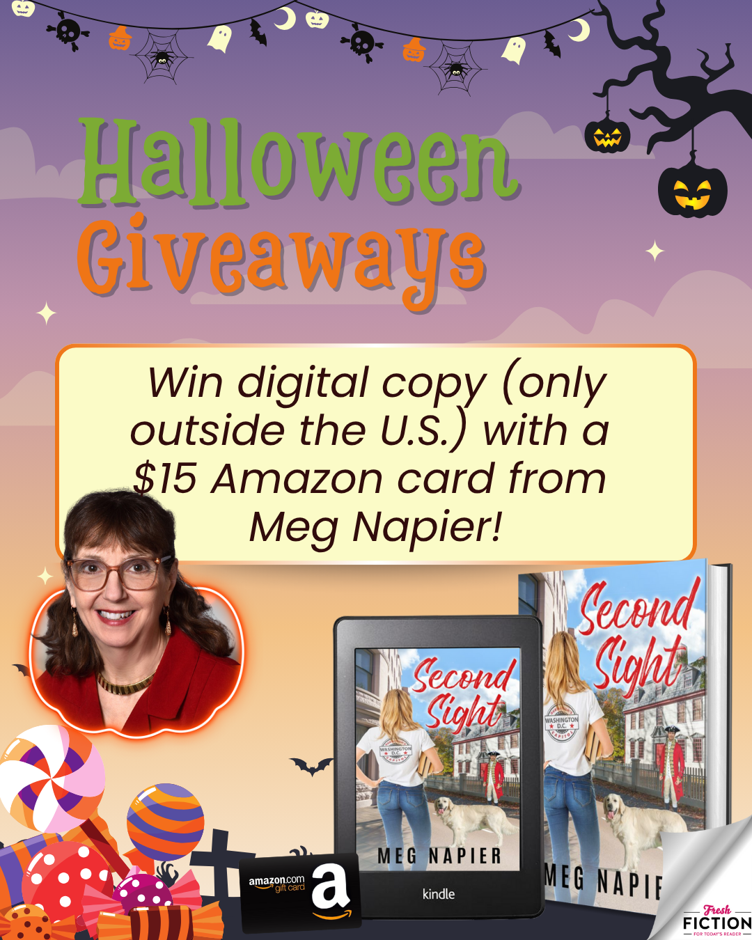 Haunted by Love? Win SECOND SIGHT by Meg Napier + $15 Amazon Card