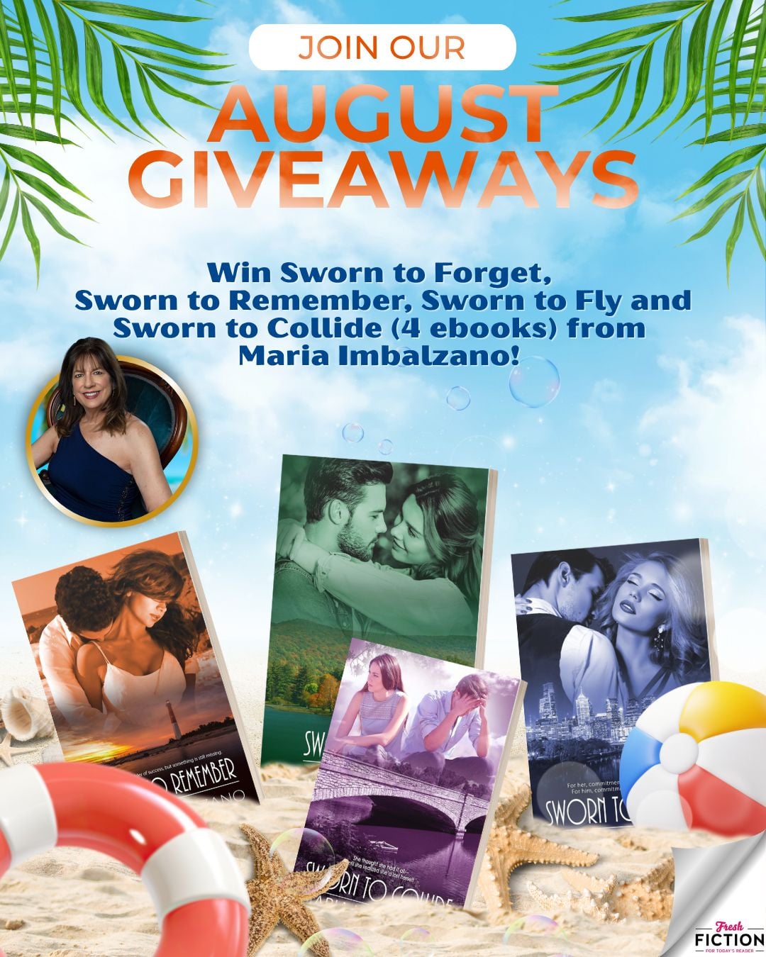 Win the award-winning Sworn Sisters Series (4 ebooks) from Maria Imbalzano!