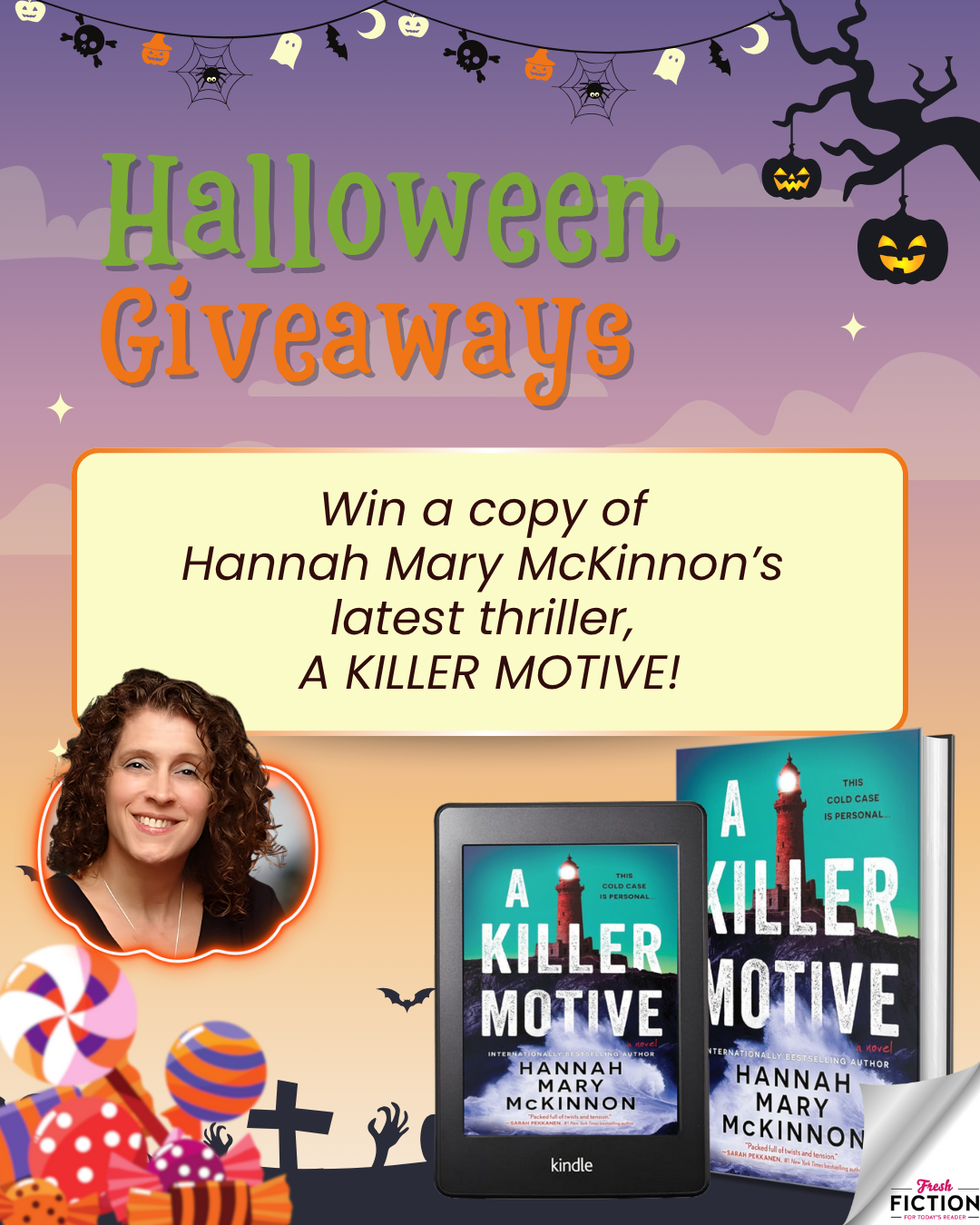 Trick or Terror? Win A KILLER MOTIVE by Hannah Mary McKinnon