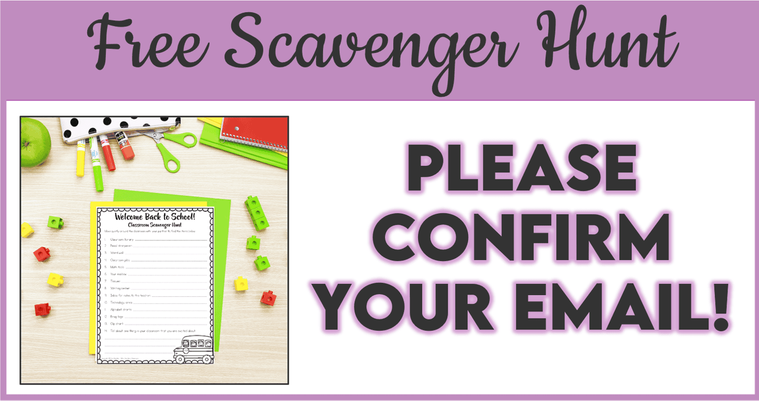 FREE Back-to-School Scavenger Hunt