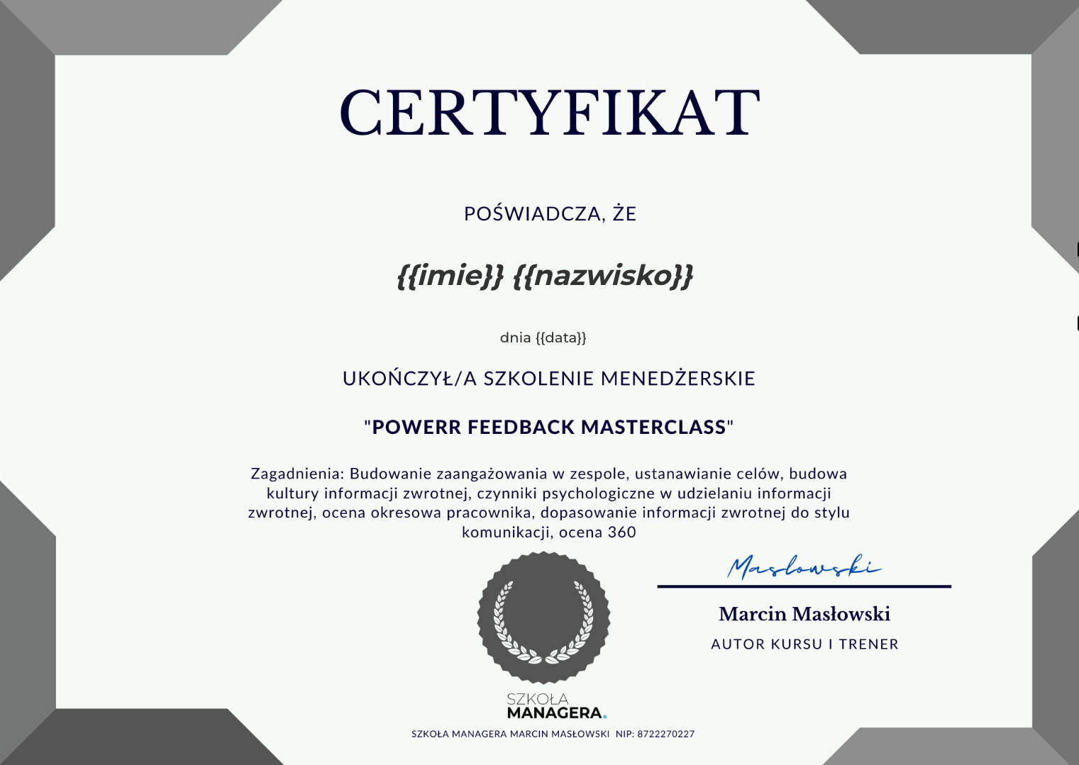 certyfikat