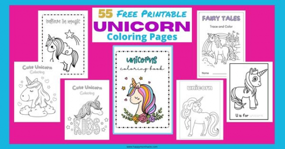 55 Free Printable Unicorn Coloring Sheets PDF