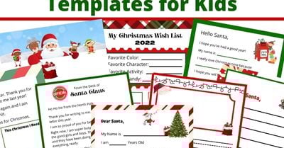 Cute Santa Letter Templates Free Printable