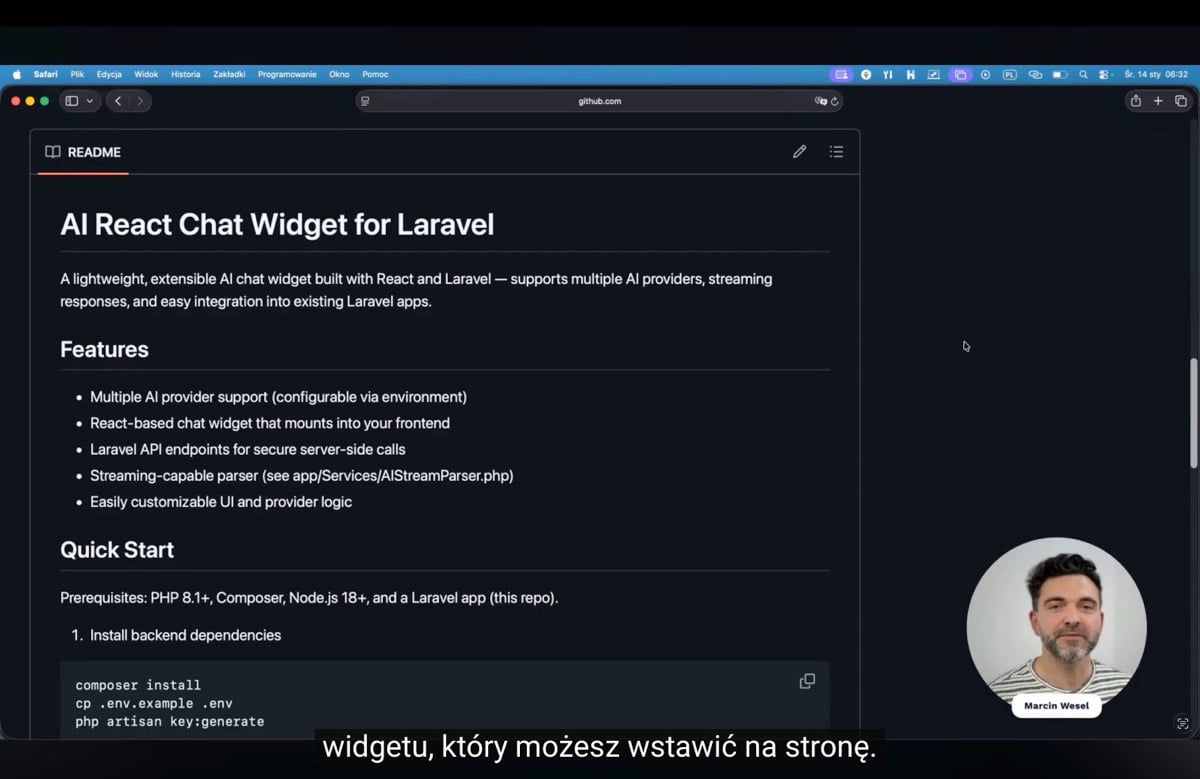 AI Chat demo na YouTube