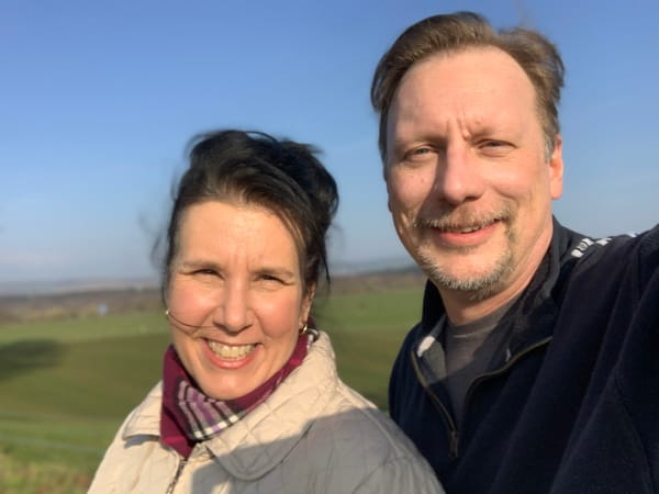 Chris & Lisa Cree in the Scottish countryside