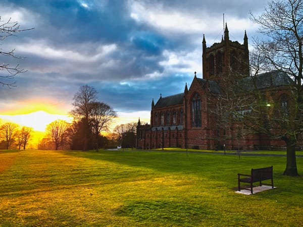 Crichton Church at Sunset