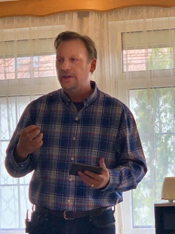 Chris Speaking in Hungary