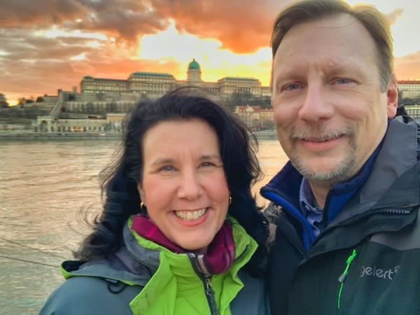 Chris and Lisa in Budapest